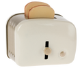Miniature Toaster & Bread, Off-white