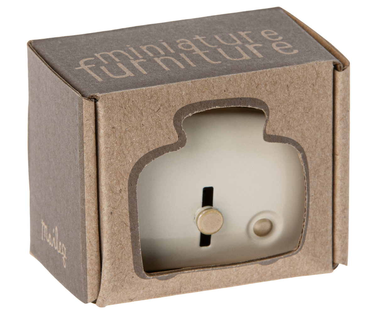 Miniature Toaster & Bread, Off-white
