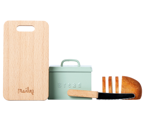 Bread Box w/ Utensils, Miniature