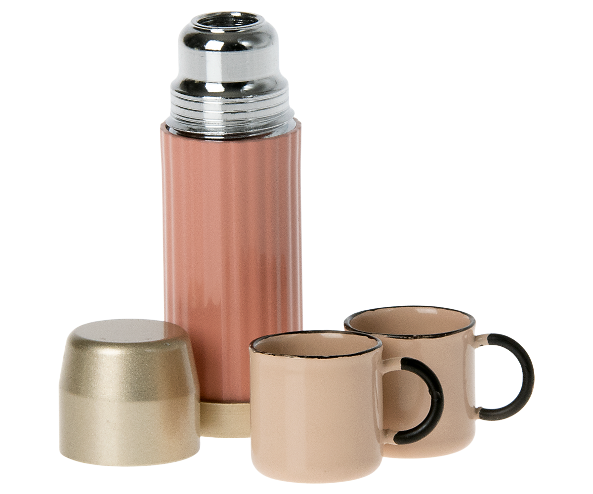 Thermos and Cups - Soft Coral