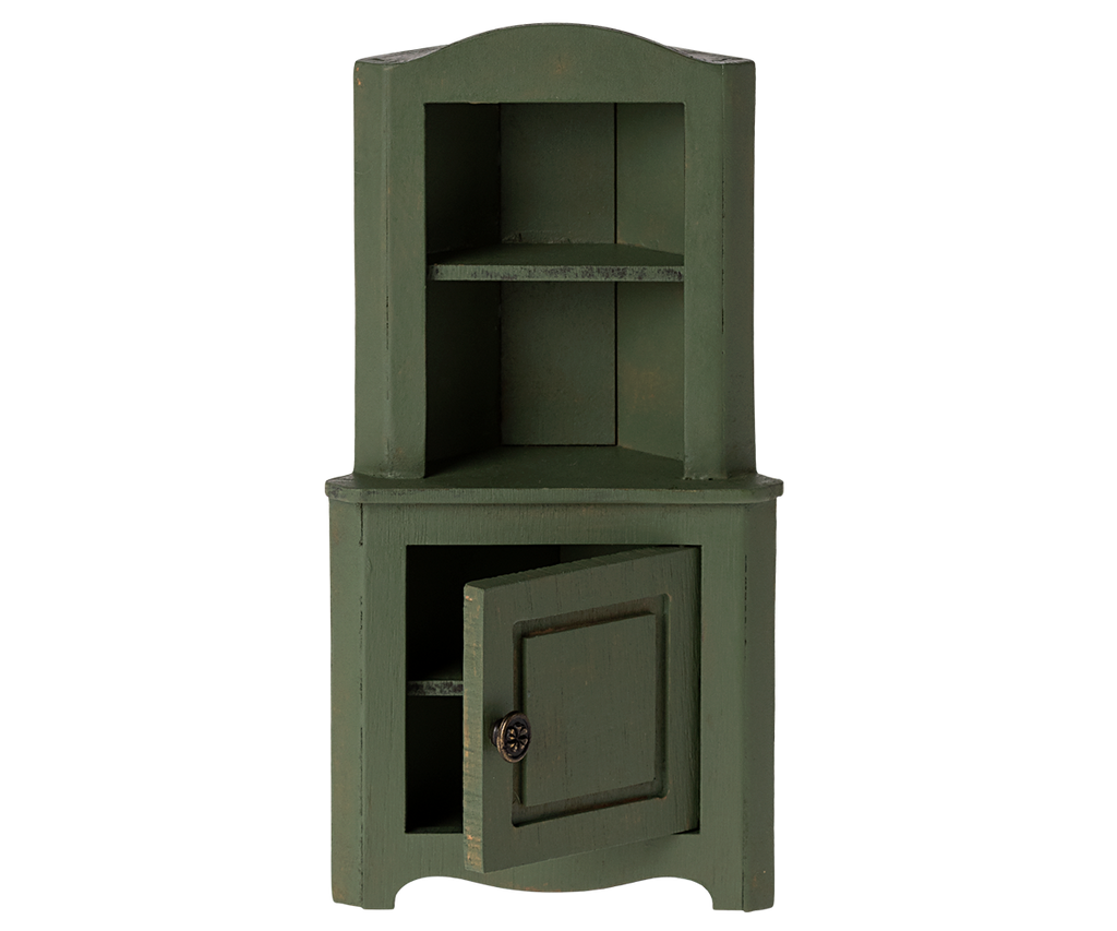 Corner Cabinet, Mouse - Dark Green