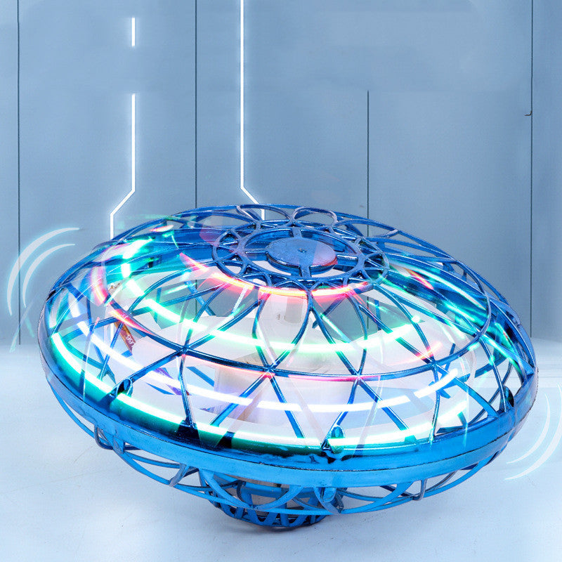 Mini Flying UFO Drone - Neon LED, USB Rechargeable – view 6