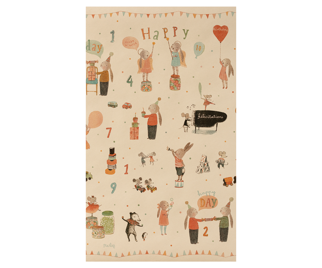 Gift Wrap, Happy Day - 10 m