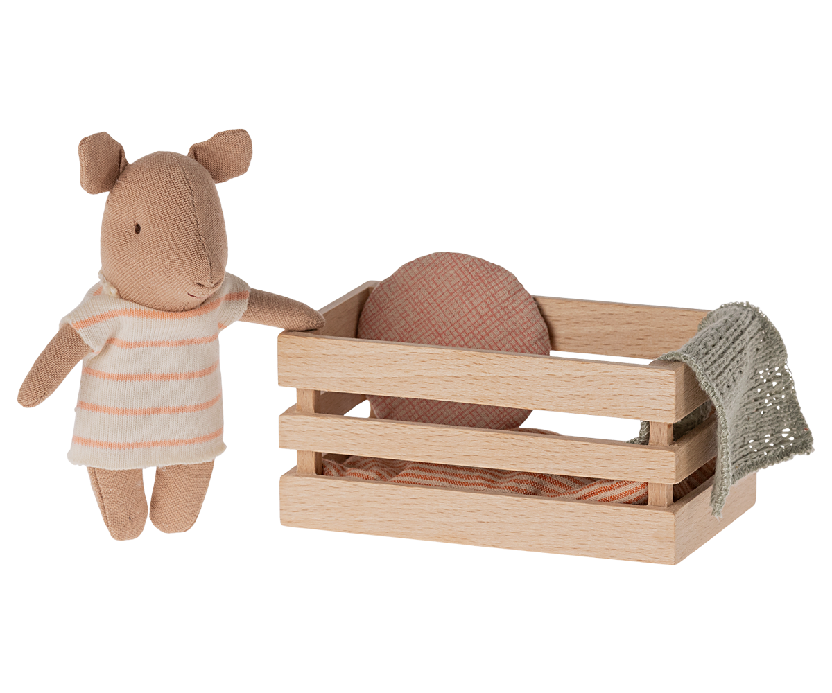 Pig in Box, Baby - Coral