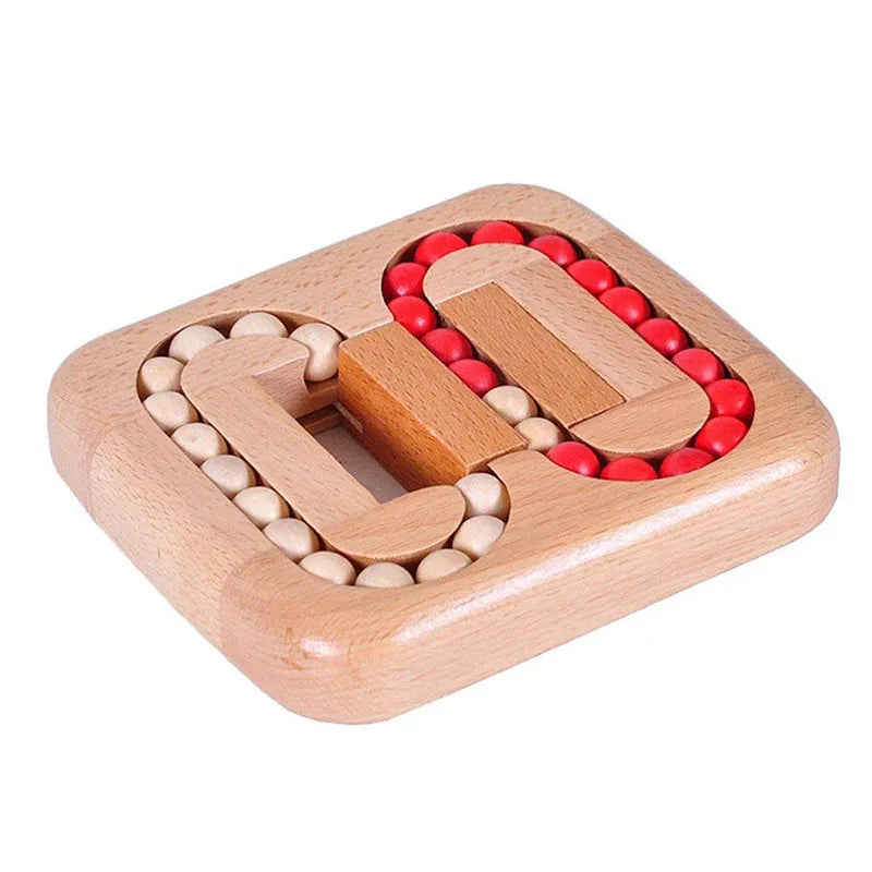 Wooden Beads Puzzle with Colorful Shapes – view 9