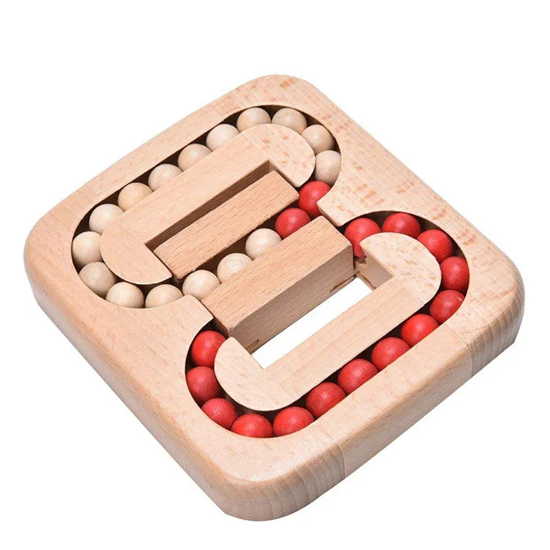 Wooden Beads Puzzle with Colorful Shapes – view 8
