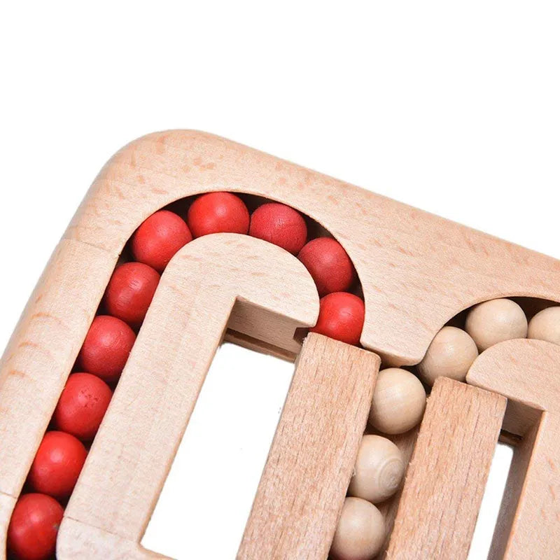 Wooden Beads Puzzle with Colorful Shapes – view 7