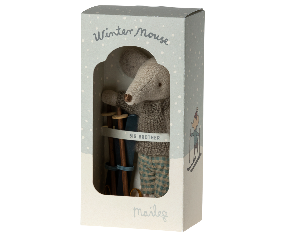 Winter Mouse with Ski Set, Big Brother