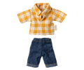 Yellow checked shirt and pants, Dad mouse
