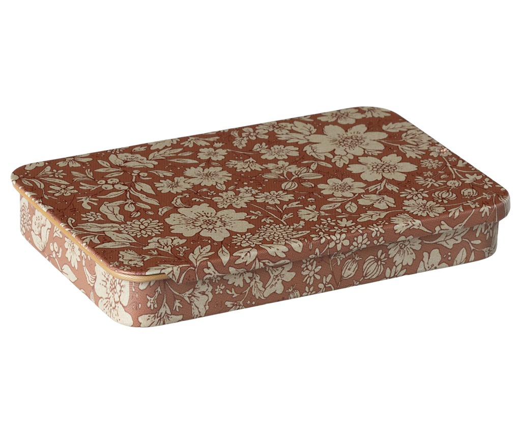 Metal box w. sliding lid, Blossom - Heather