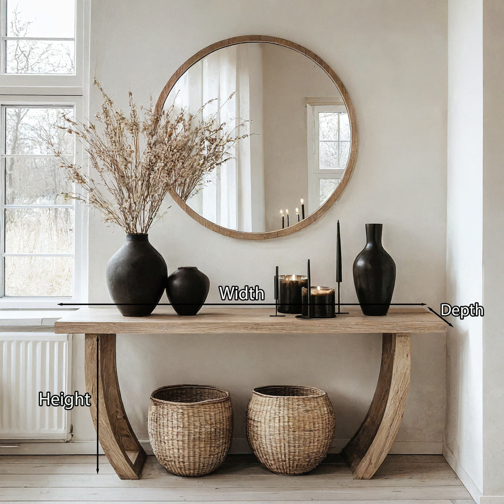 Woodworking Console Entryway Table Decor
