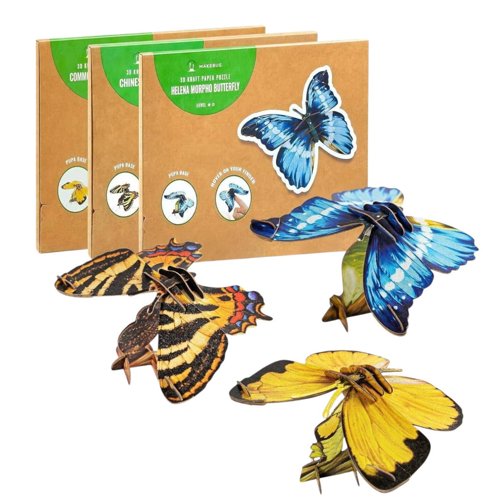 3D Butterfly Paper Puzzle Craft Kit, Ages 7+ – view 2