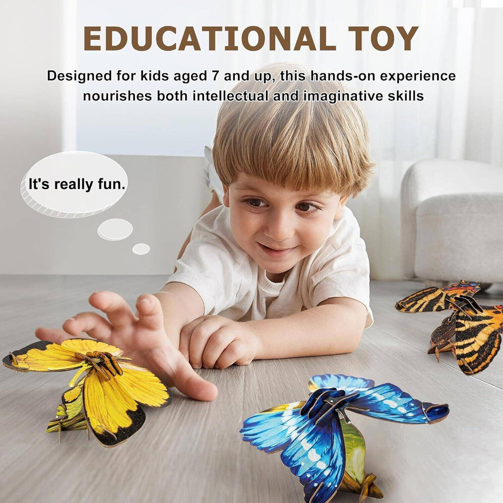3D Butterfly Paper Puzzle Craft Kit, Ages 7+ – view 4