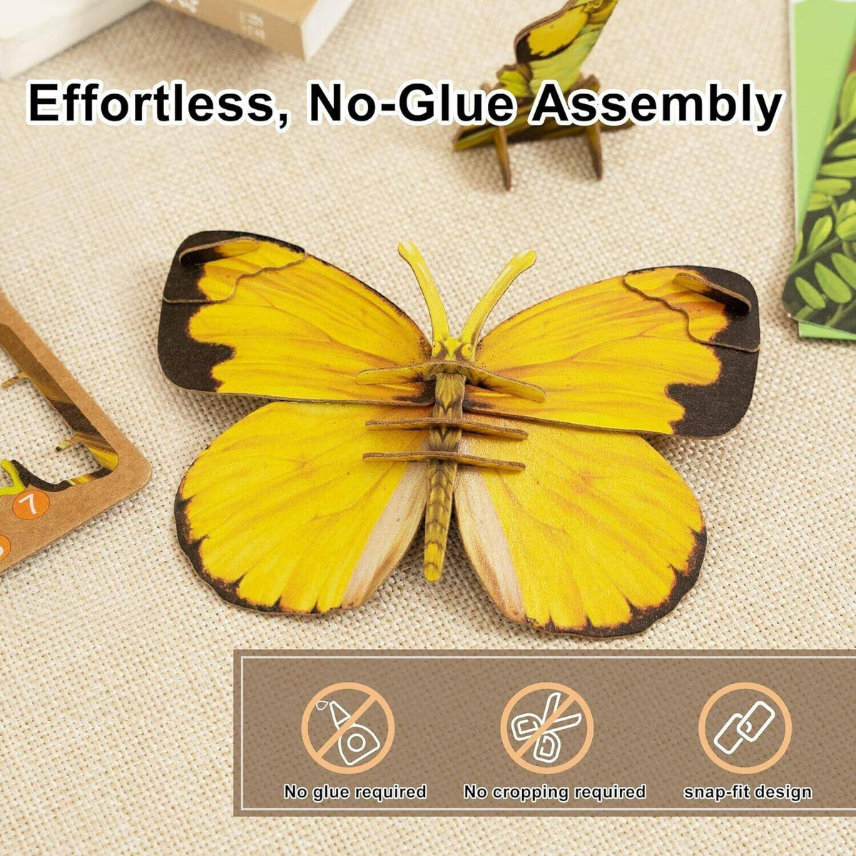 3D Butterfly Paper Puzzle Craft Kit, Ages 7+ – view 5