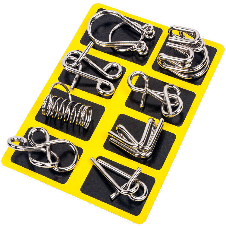 Metal Puzzle Rings Brain Teaser Set – view 2