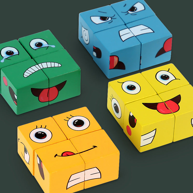 Face Matching Cube Game with Expression Cards for Family Game Night – view 8