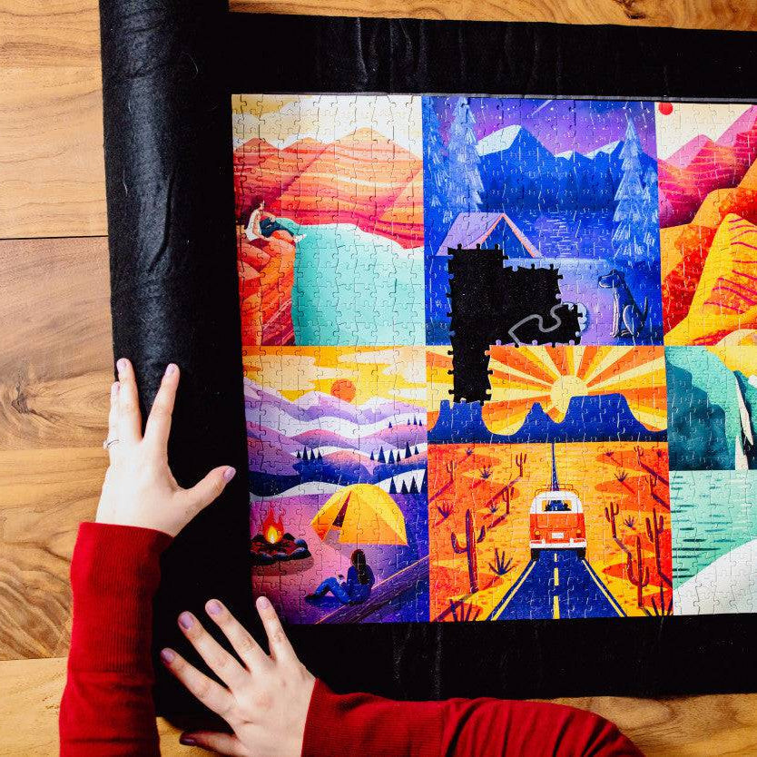 Roll-Up Jigsaw Puzzle Mat, Fits 1500 Pieces