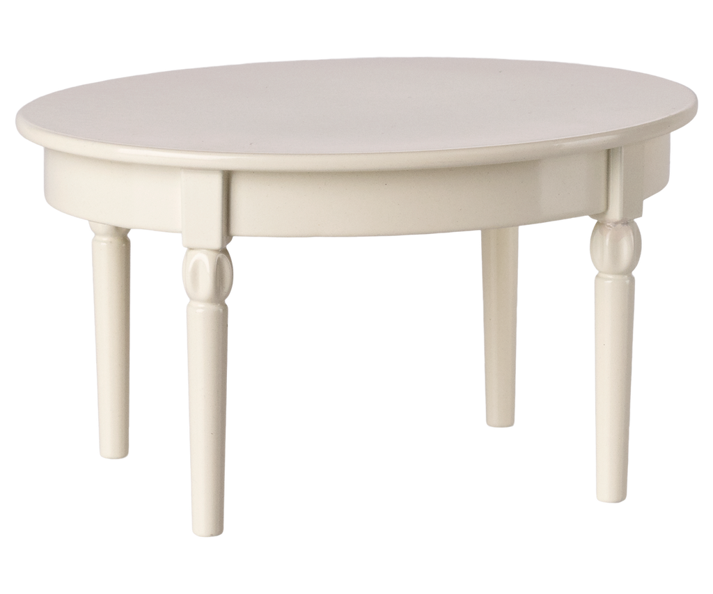 Vintage dining table, Mouse - Off white