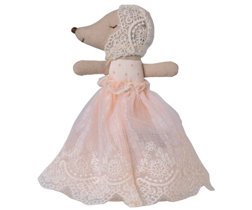 Baby mouse in gown - Powder
