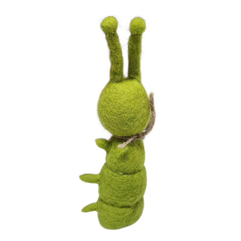 Caterpillar Felt Finger Puppet, Handcrafted – view 4