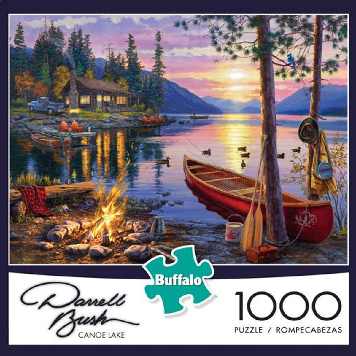 Canoe Lake 1000 Piece Jigsaw Puzzle