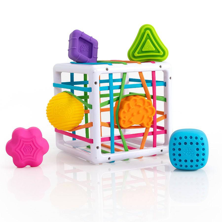 Shape Sorting Cube with Stretchy Bands for Toddlers – view 2
