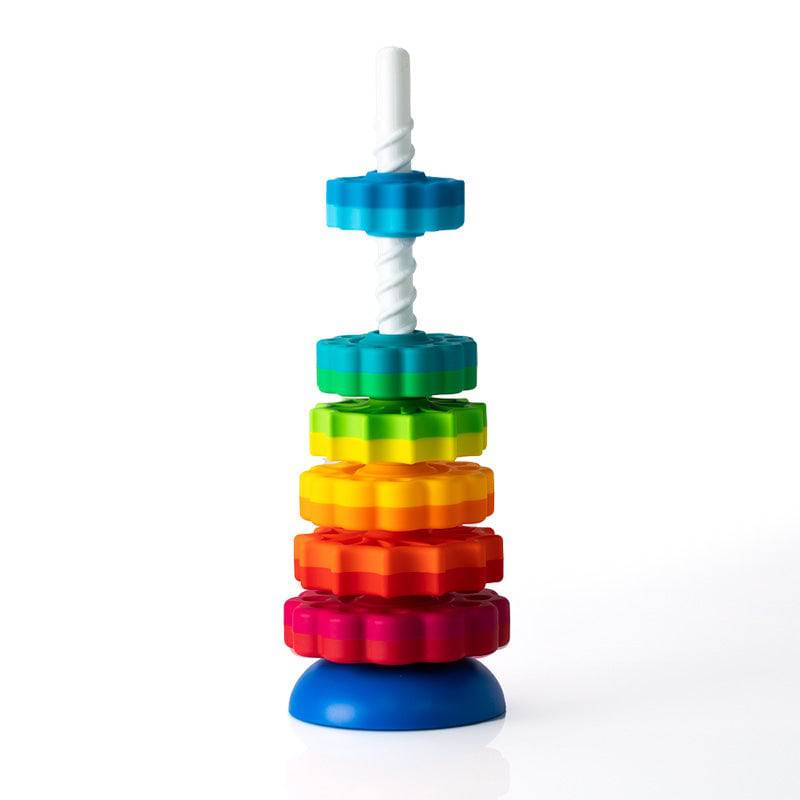 Spinning Stacker Toy for Toddlers, 6 Discs – view 3