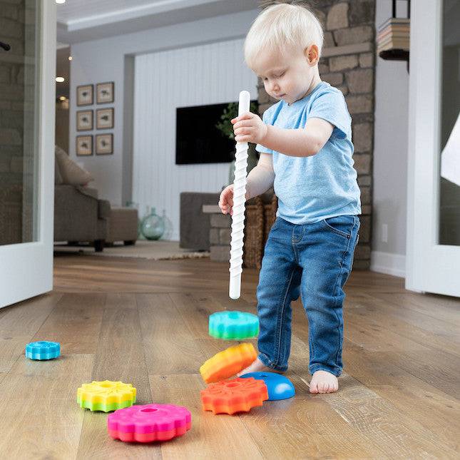 Spinning Stacker Toy for Toddlers, 6 Discs – view 6