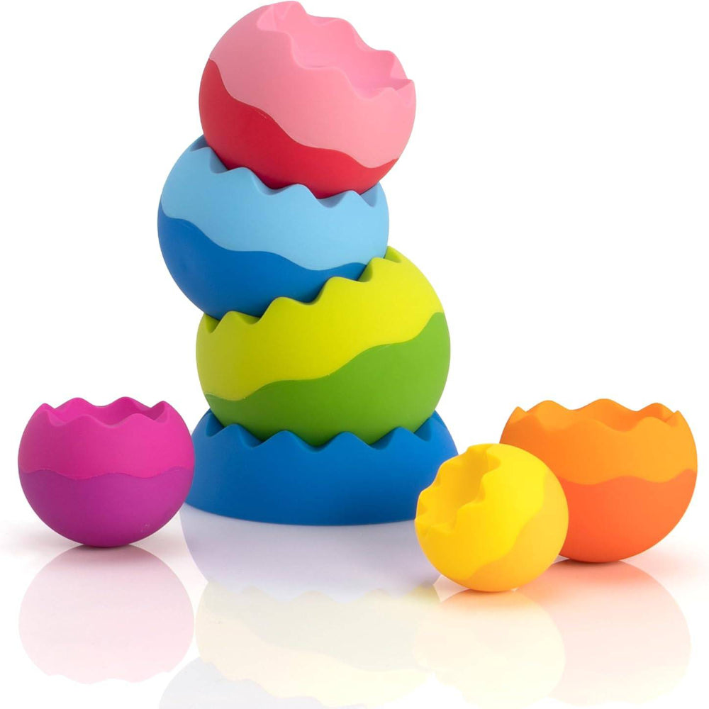 Wobbly Stacking Spheres Toy for Toddlers, 6 Pieces – view 2