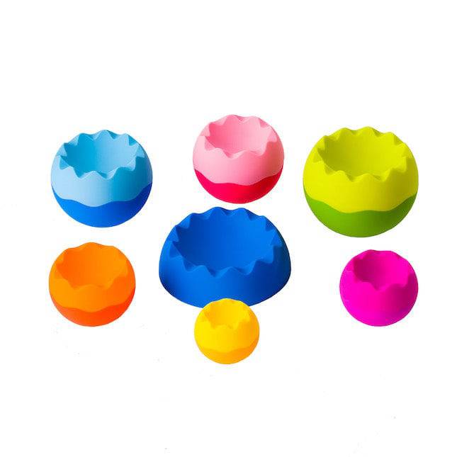Wobbly Stacking Spheres Toy for Toddlers, 6 Pieces – view 6