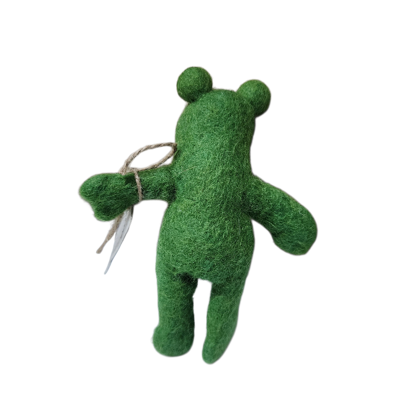 Frog Felt Finger Puppet, Handcrafted – view 4