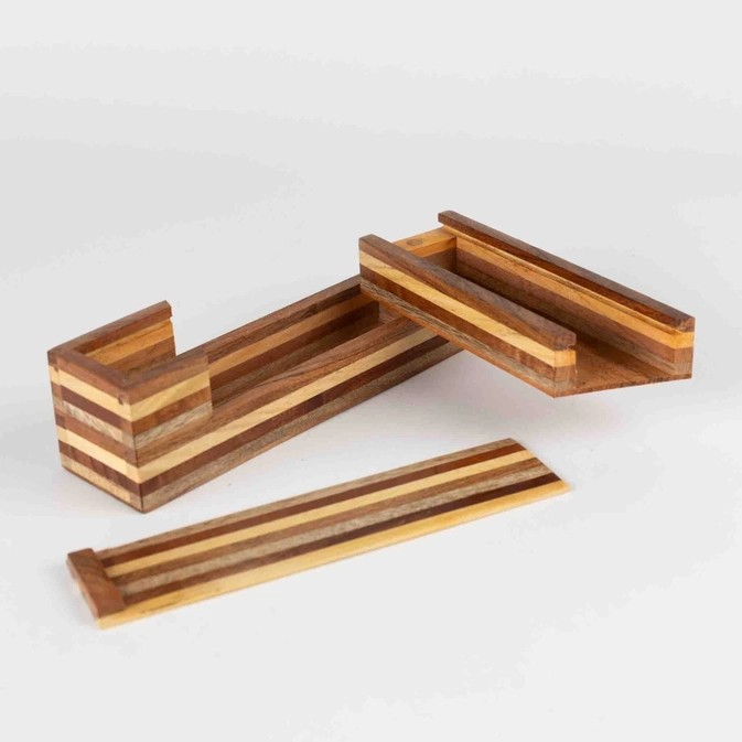 Handmade Wooden Puzzle Treasure Box – view 4