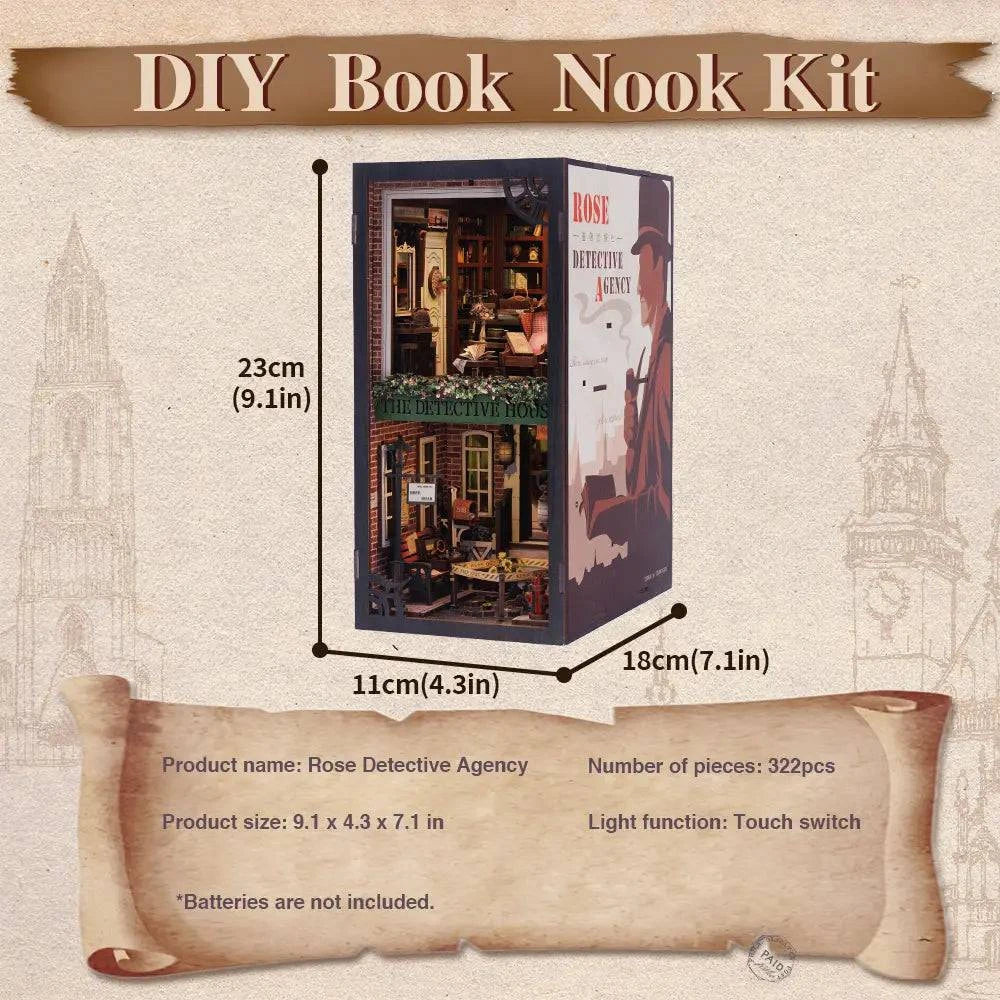 DIY Book Nook Kit, Rose Detective Agency – view 5