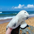 Harbor Seal Felt Finger Puppet, Handcrafted