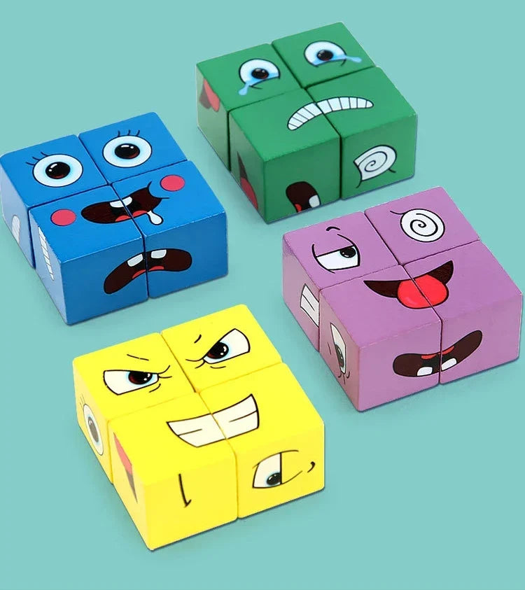 Face Matching Cube Game with Expression Cards for Family Game Night – view 5