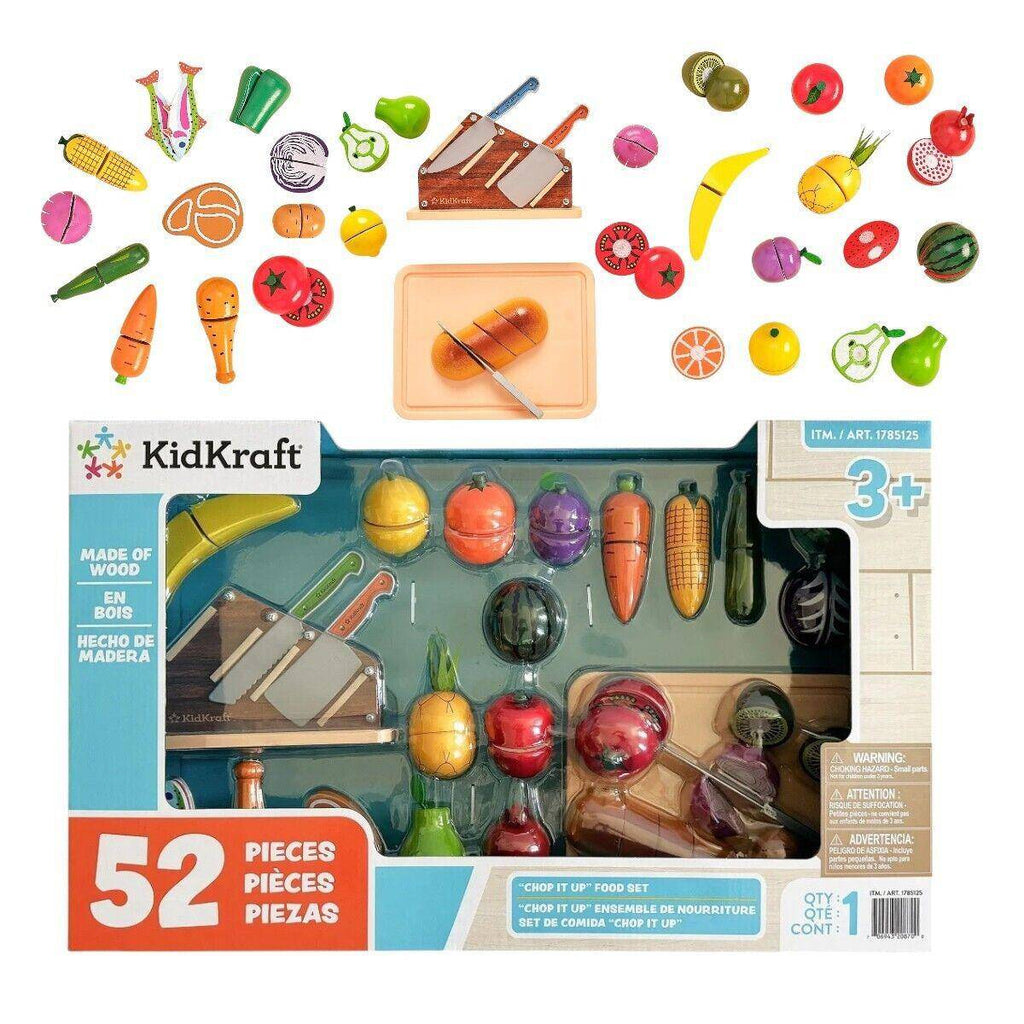 Wooden Play Food Cutting Set, 52 Pieces – view 2