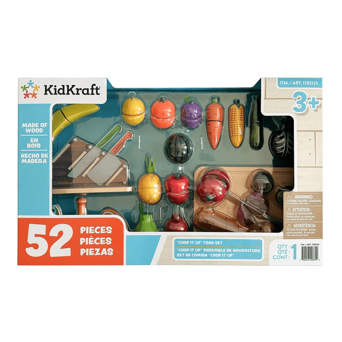 Wooden Play Food Cutting Set, 52 Pieces – view 3