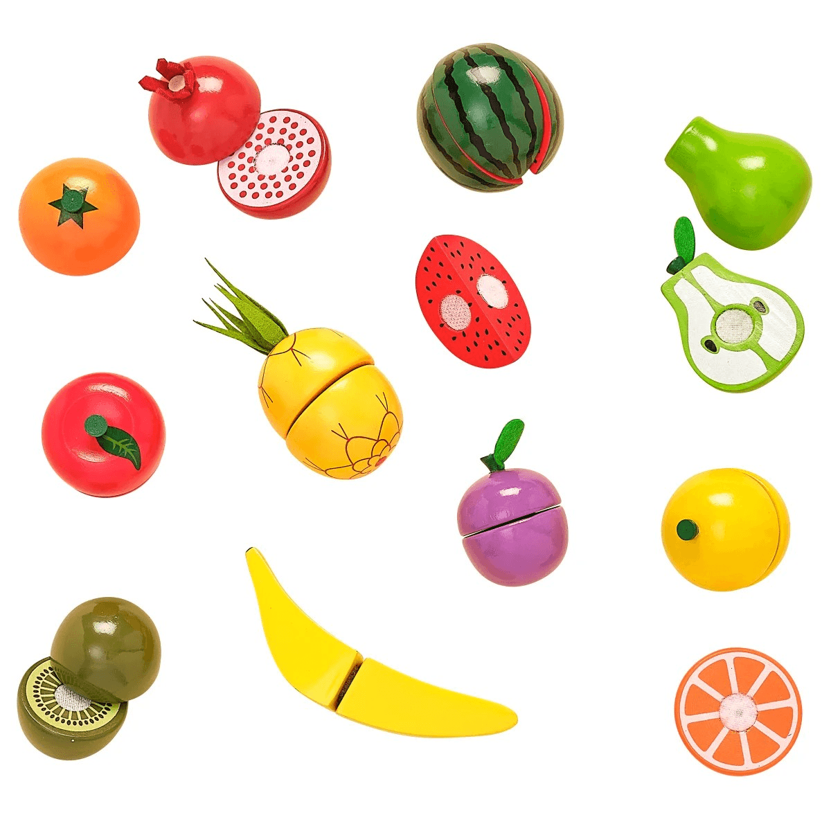 Wooden Play Food Cutting Set, 52 Pieces – view 6