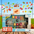 Wooden Play Food Cutting Set, 52 Pieces