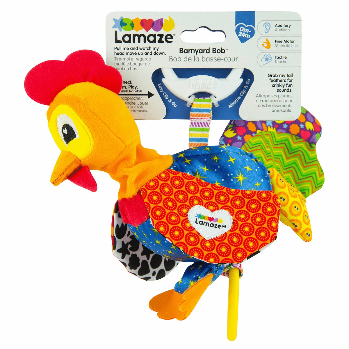 Bob the Rooster Crinkle Sensory Baby Toy – view 3