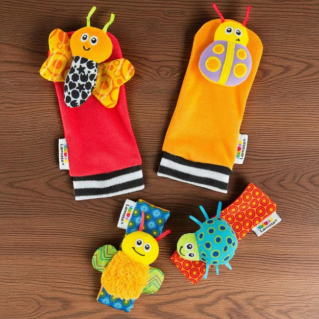 Garden Bug Foot Finder & Wrist Rattle Set