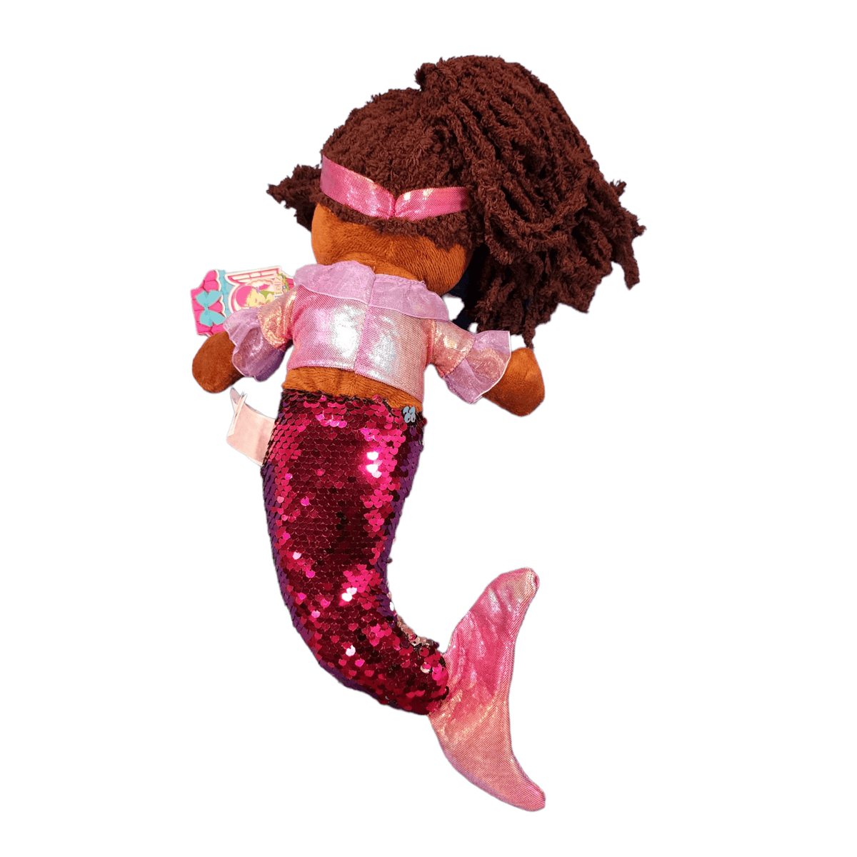 Mermaid Plush Doll with Sequin Tail, 14 Inch – view 7
