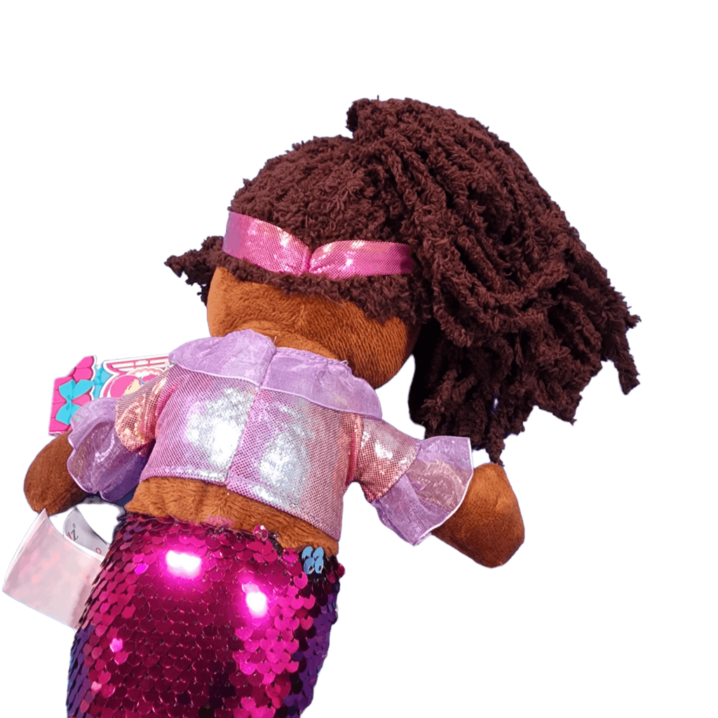 Mermaid Plush Doll with Sequin Tail, 14 Inch – view 8
