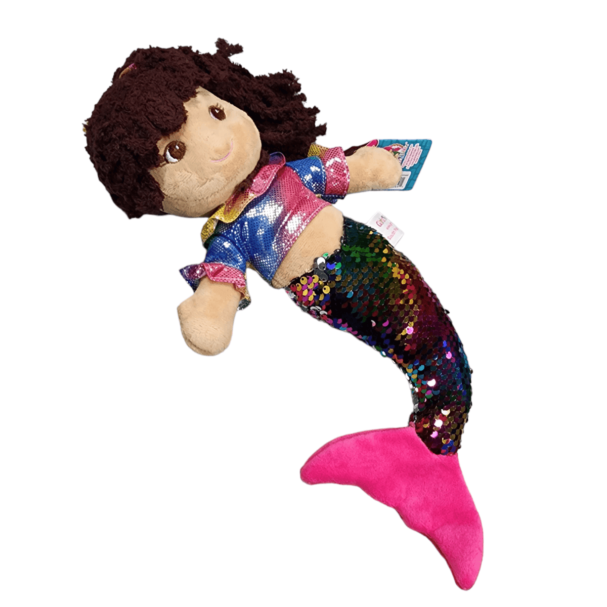 Mermaid Plush Doll with Sequin Tail, 14 Inch – view 10