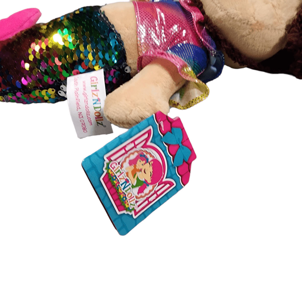 Mermaid Plush Doll with Sequin Tail, 14 Inch – view 14