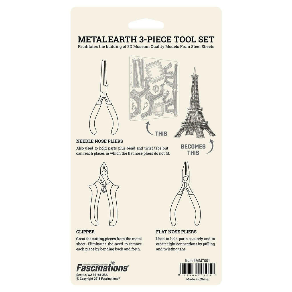 3D Metal Model Kit Tool Set, 3 Pieces – view 3