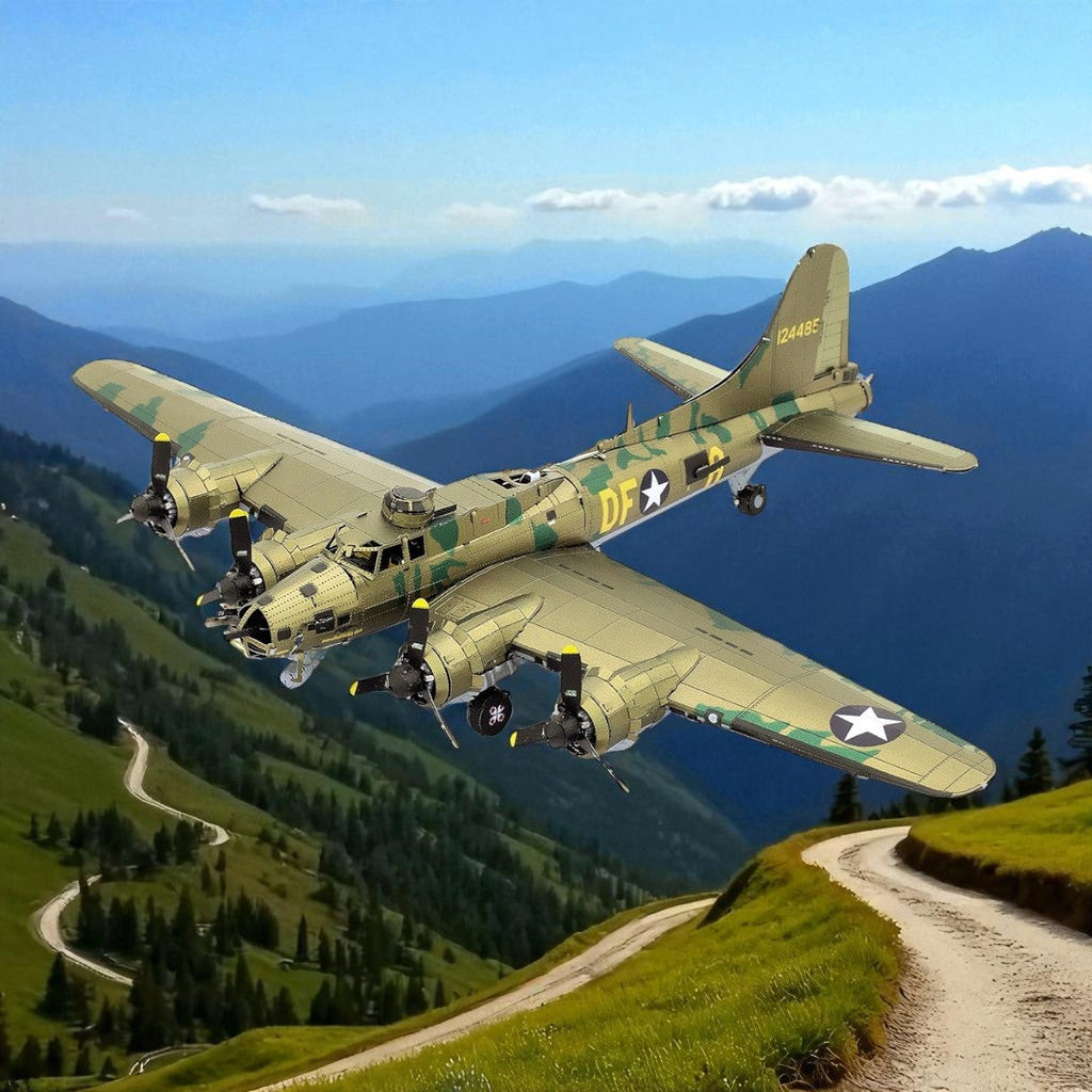 B-17 Flying Fortress Bomber 3D Metal Model Kit