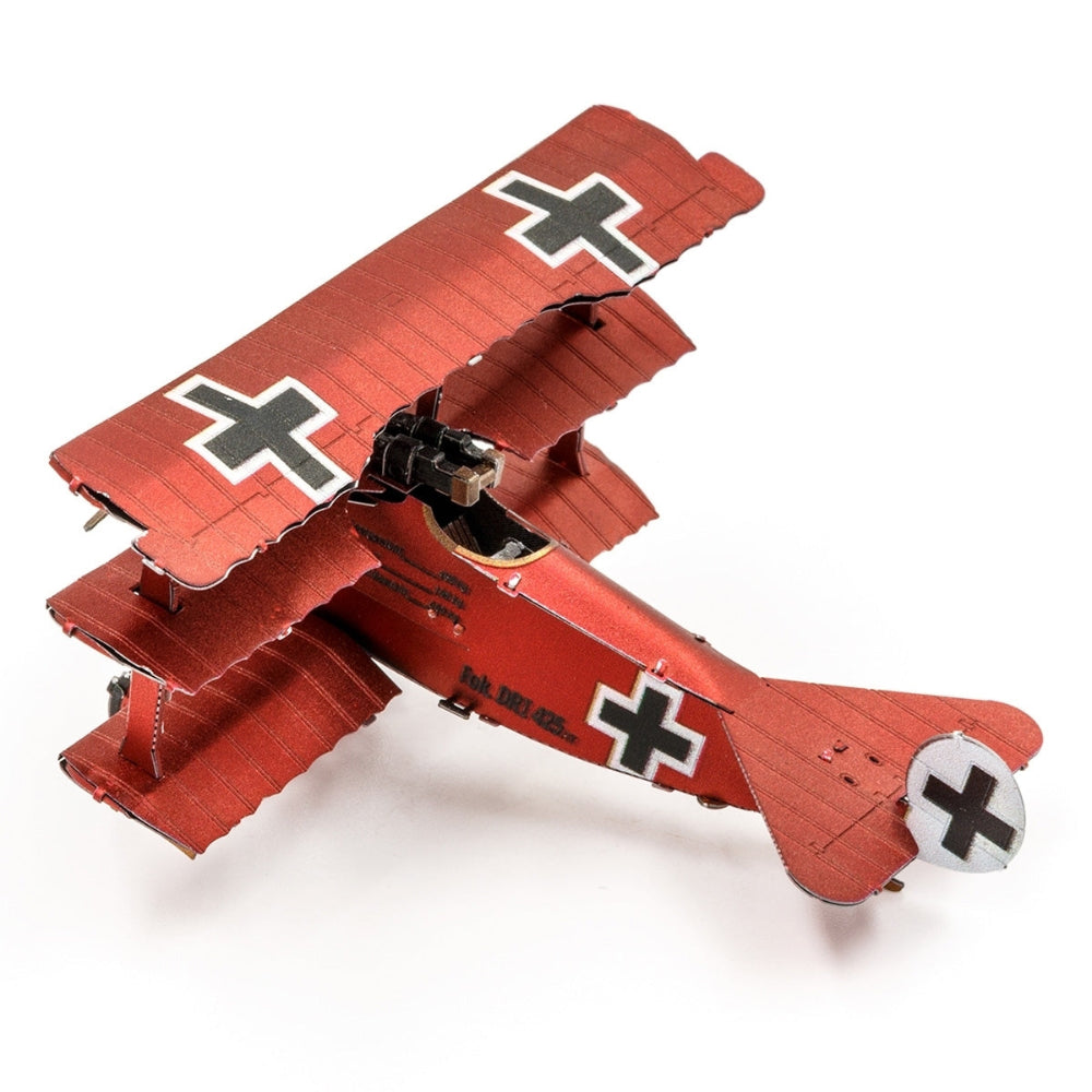 Fokker Triplane WWI Fighter 3D Metal Model Kit – view 3