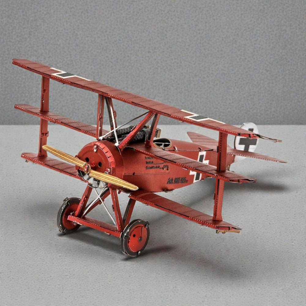 Fokker Triplane WWI Fighter 3D Metal Model Kit