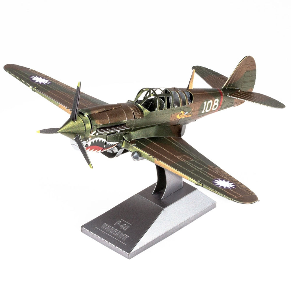 P-40 Warhawk Fighter Plane 3D Metal Model Kit – view 2